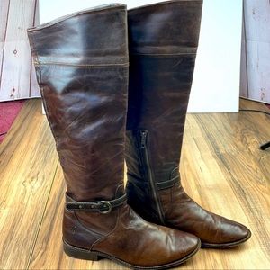 Frye. Dark Brown Riding Boots. Vintage. 9.5
